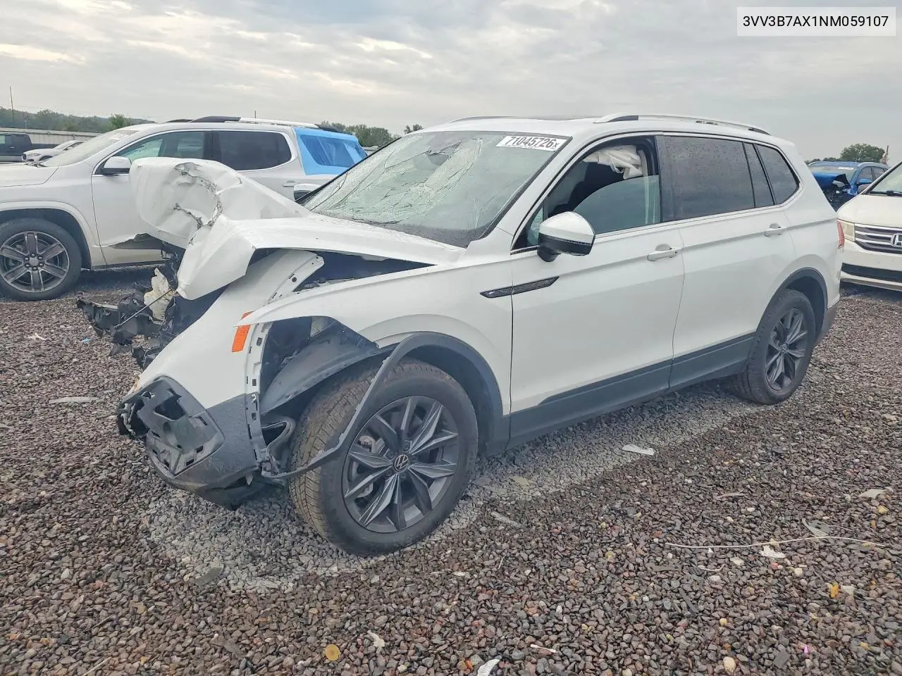 VOLKSWAGEN TIGUAN 2022, VIN 3VV3B7AX1NM059107