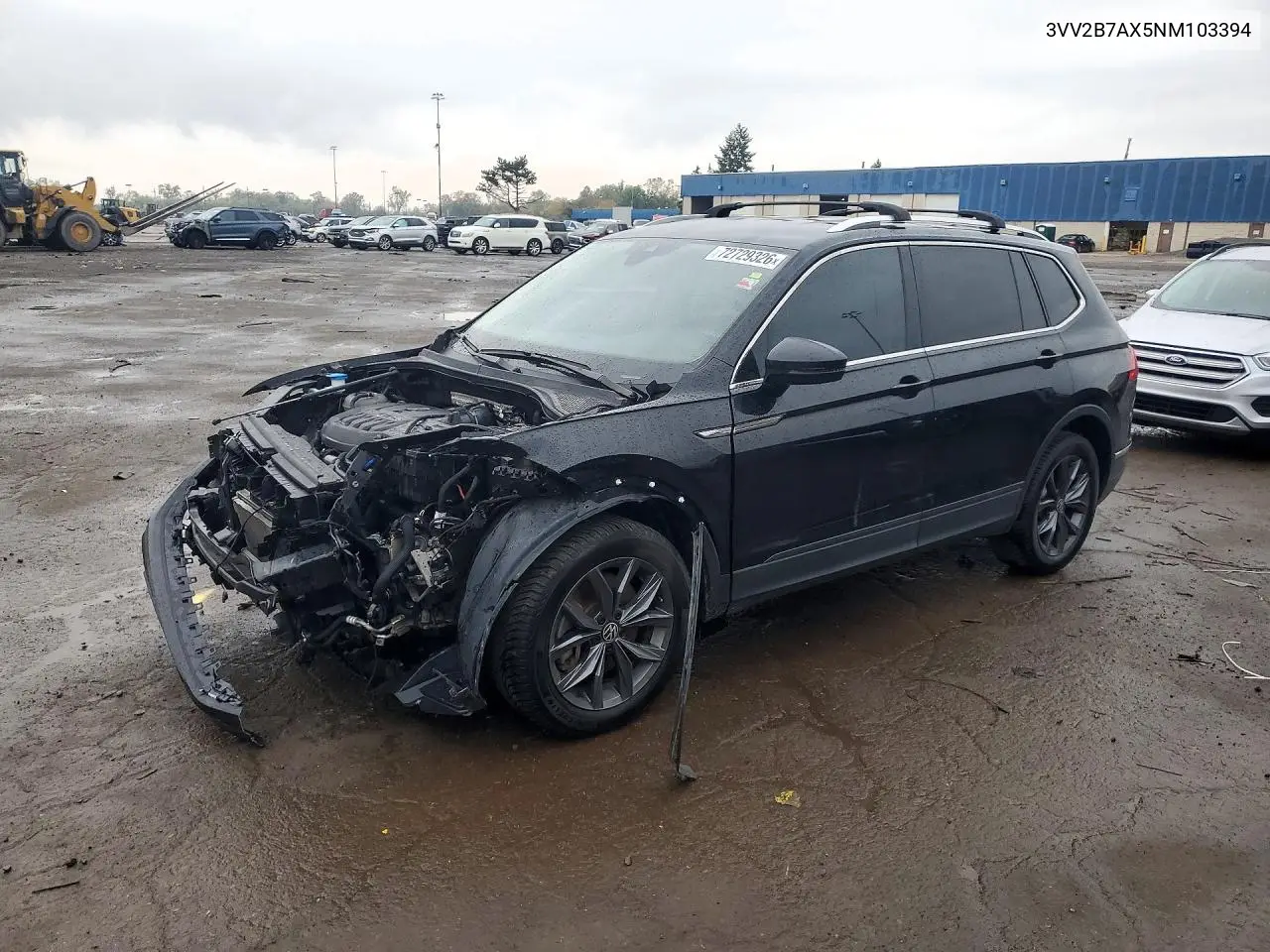 VOLKSWAGEN TIGUAN 2022, VIN 3VV2B7AX5NM103394