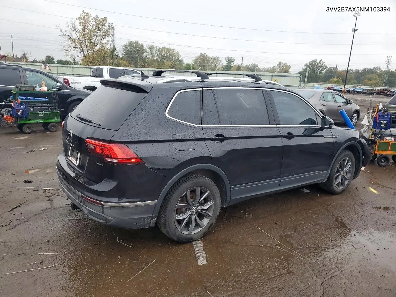 2022 VOLKSWAGEN TIGUAN VIN 3VV2B7AX5NM103394 — фото 3