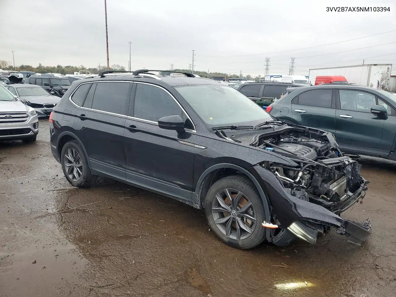 2022 VOLKSWAGEN TIGUAN VIN 3VV2B7AX5NM103394 — фото 4