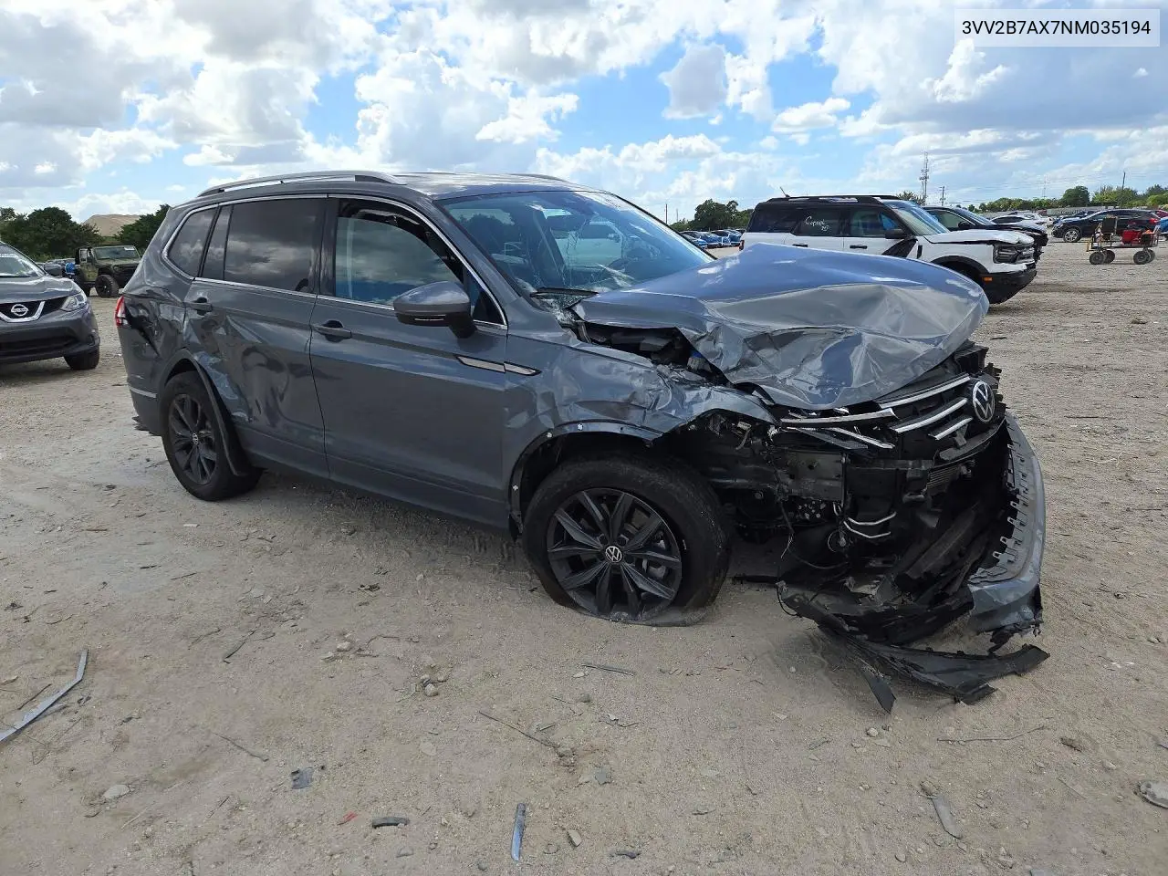 2022 VOLKSWAGEN TIGUAN VIN 3VV2B7AX7NM035194 — фото 4