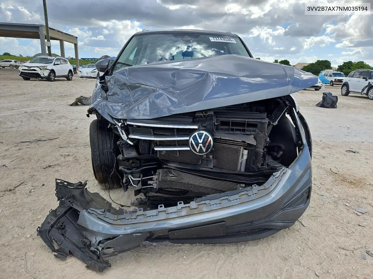 2022 VOLKSWAGEN TIGUAN VIN 3VV2B7AX7NM035194 — фото 5