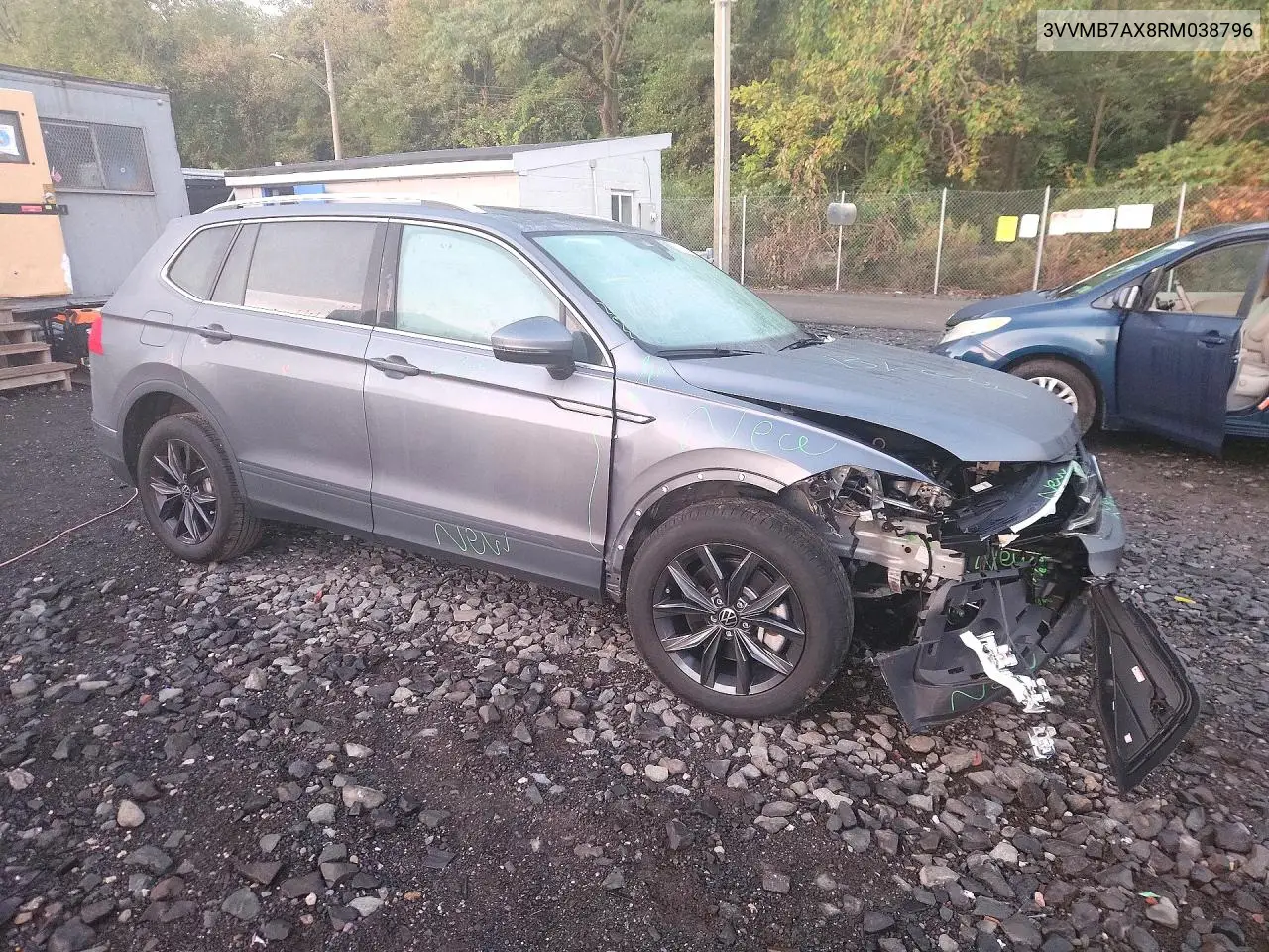 2024 VOLKSWAGEN TIGUAN VIN 3VVMB7AX8RM038796 — фото 4