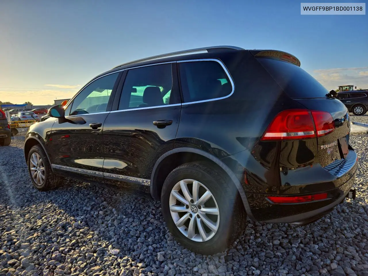 2011 VOLKSWAGEN TOUAREG VIN WVGFF9BP1BD001138 — фото 2