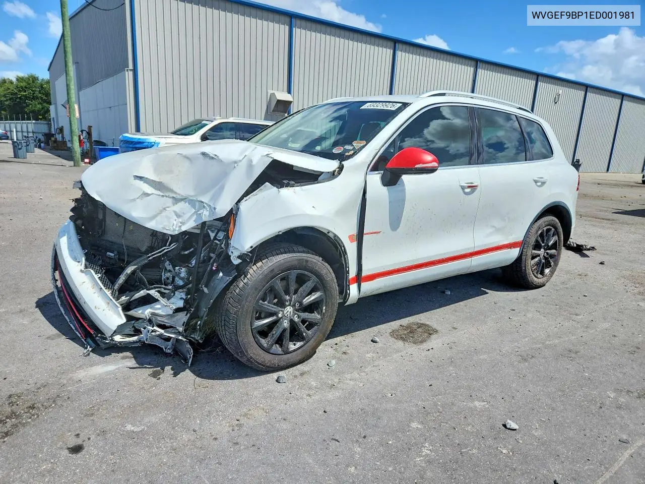 VOLKSWAGEN TOUAREG 2014, VIN WVGEF9BP1ED001981