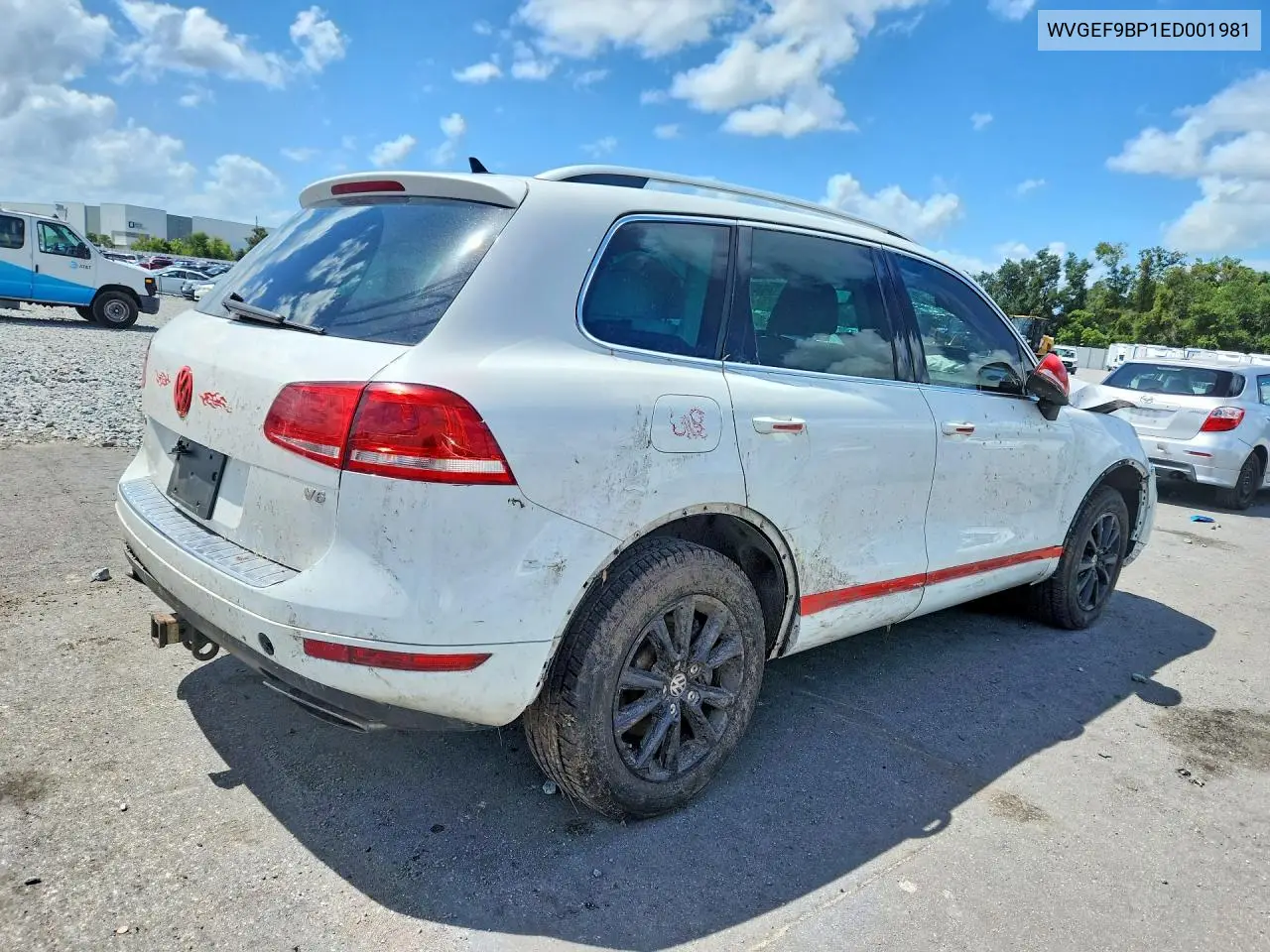 2014 VOLKSWAGEN TOUAREG VIN WVGEF9BP1ED001981 — фото 3