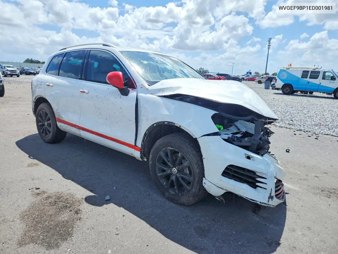 2014 VOLKSWAGEN TOUAREG VIN WVGEF9BP1ED001981 — фото 4