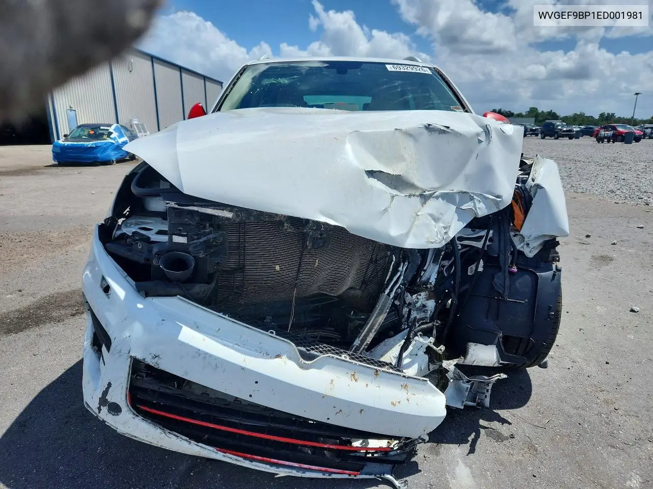 2014 VOLKSWAGEN TOUAREG VIN WVGEF9BP1ED001981 — фото 5