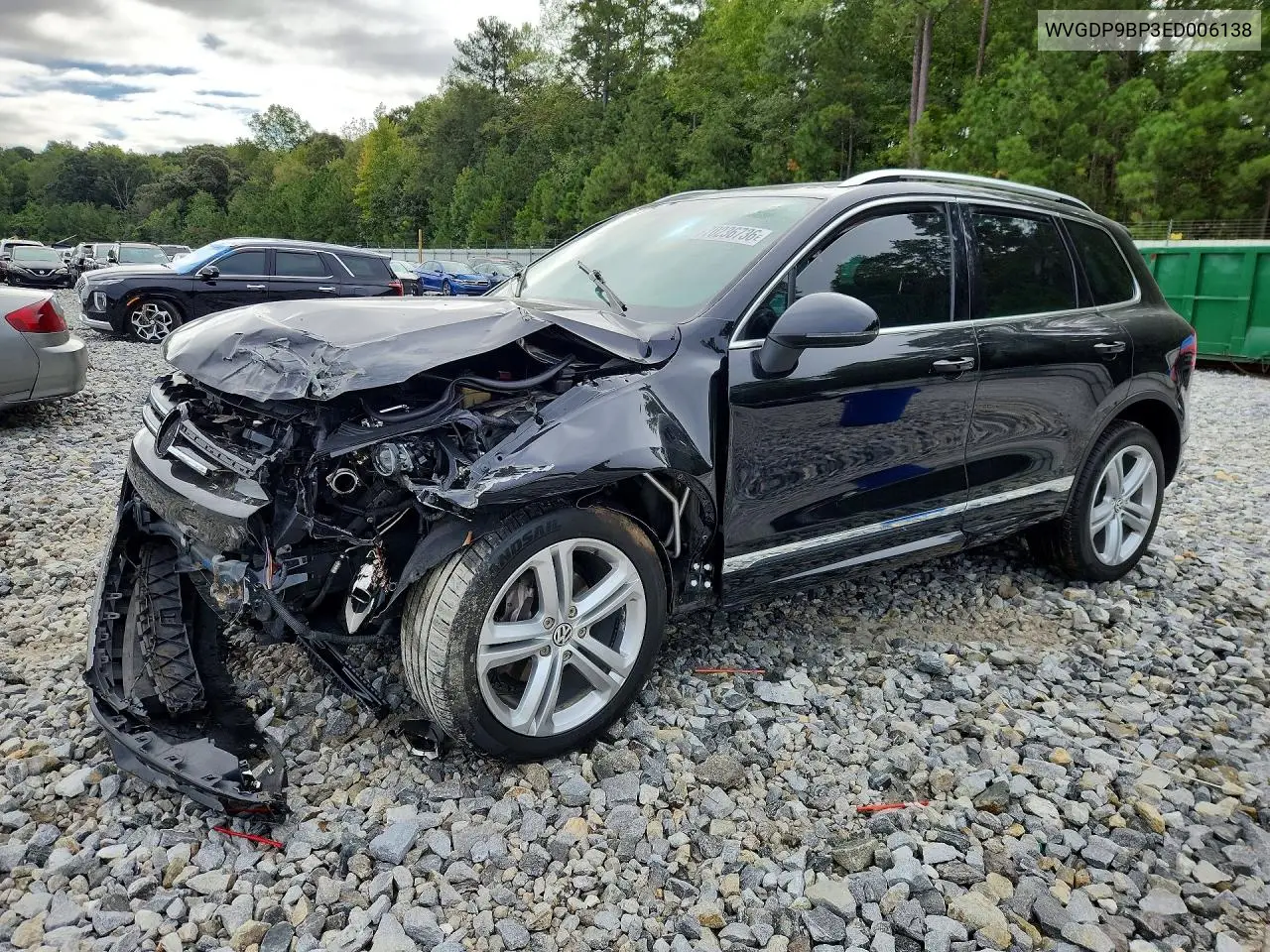 VOLKSWAGEN TOUAREG 2014, VIN WVGDP9BP3ED006138