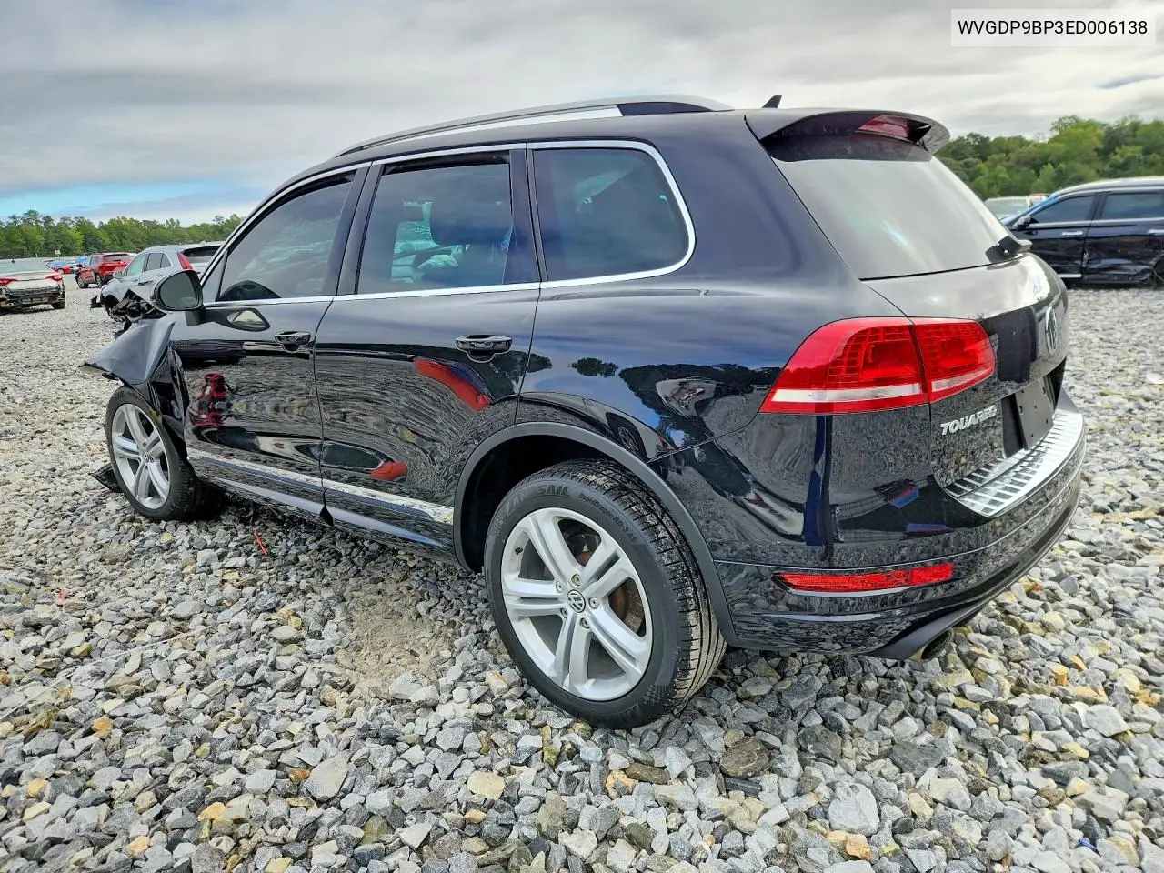 2014 VOLKSWAGEN TOUAREG VIN WVGDP9BP3ED006138 — фото 2
