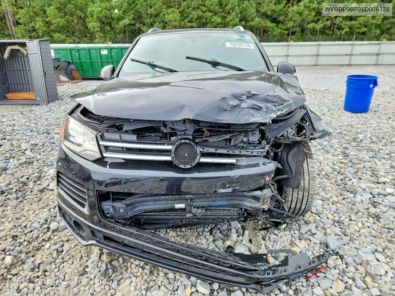 2014 VOLKSWAGEN TOUAREG VIN WVGDP9BP3ED006138 — фото 5