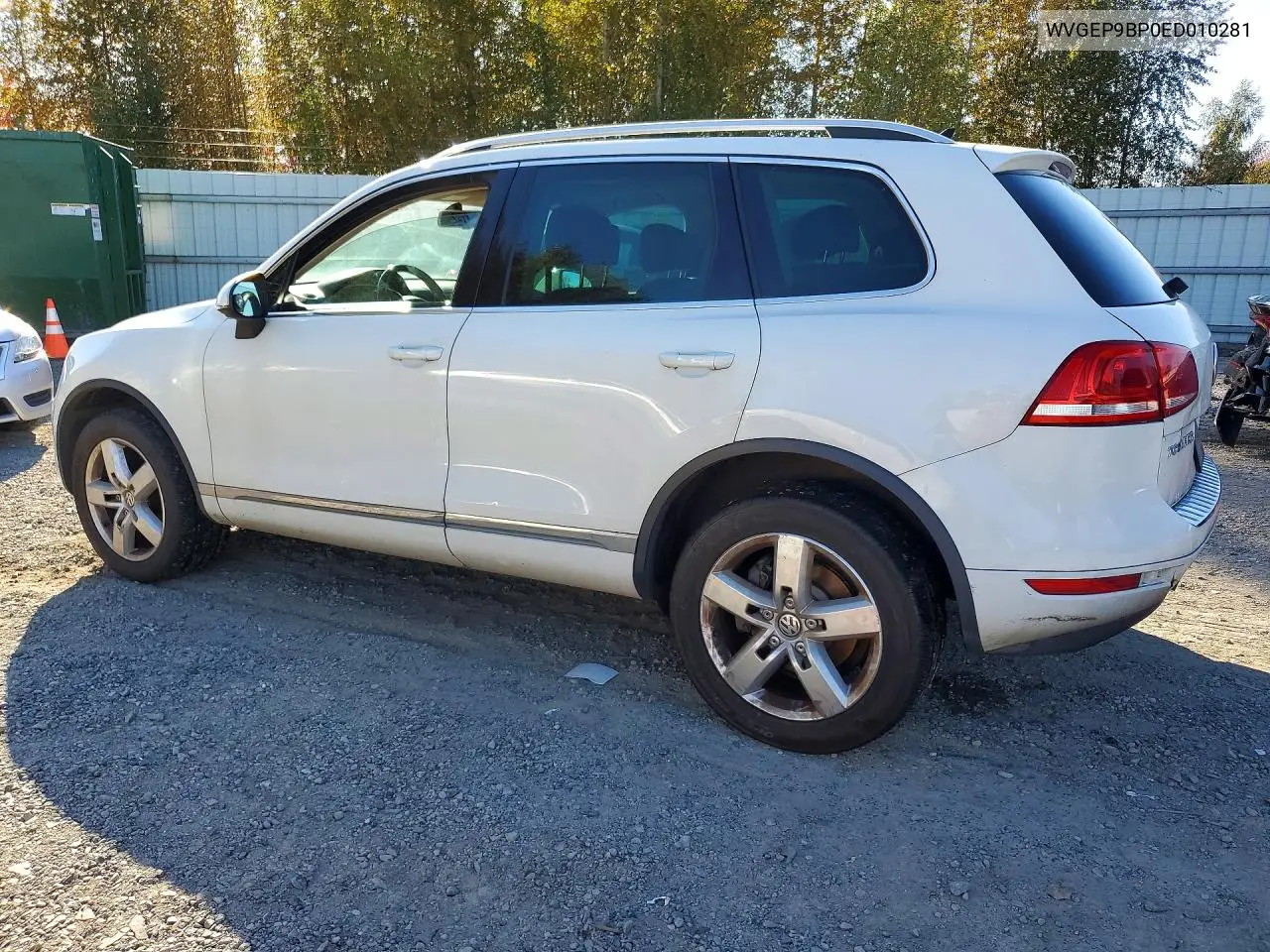 2014 VOLKSWAGEN TOUAREG VIN WVGEP9BP0ED010281 — фото 2