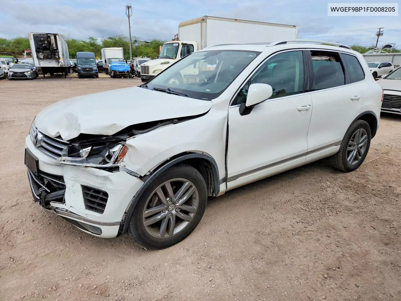 VOLKSWAGEN TOUAREG 2015, VIN WVGEF9BP1FD008205
