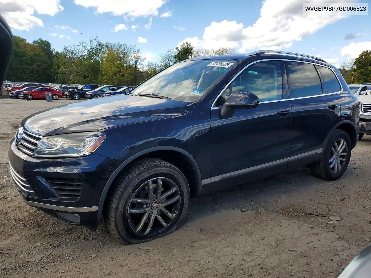 VOLKSWAGEN TOUAREG 2016, VIN WVGEP9BP7GD006523