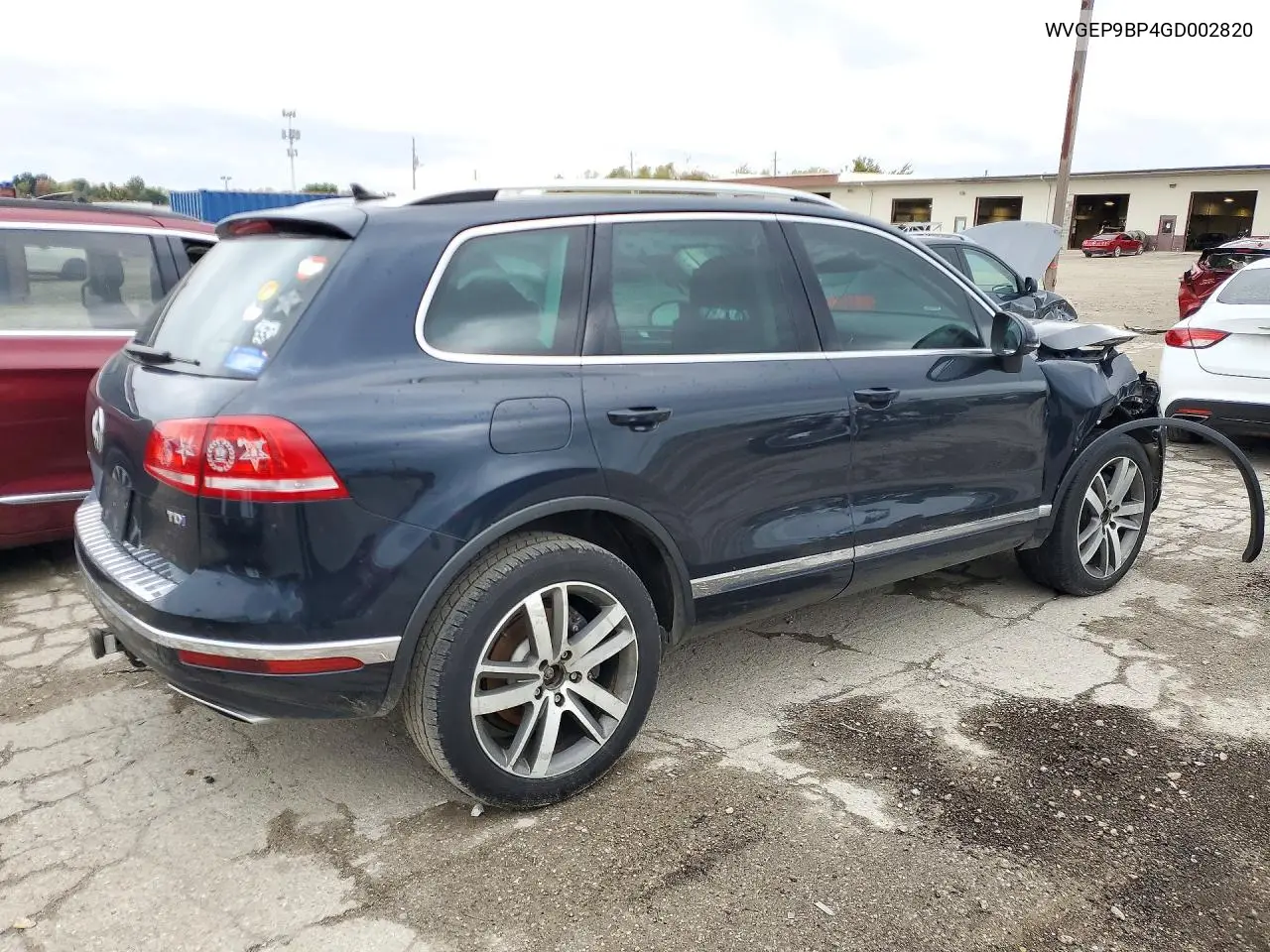2016 VOLKSWAGEN TOUAREG VIN WVGEP9BP4GD002820 — фото 3