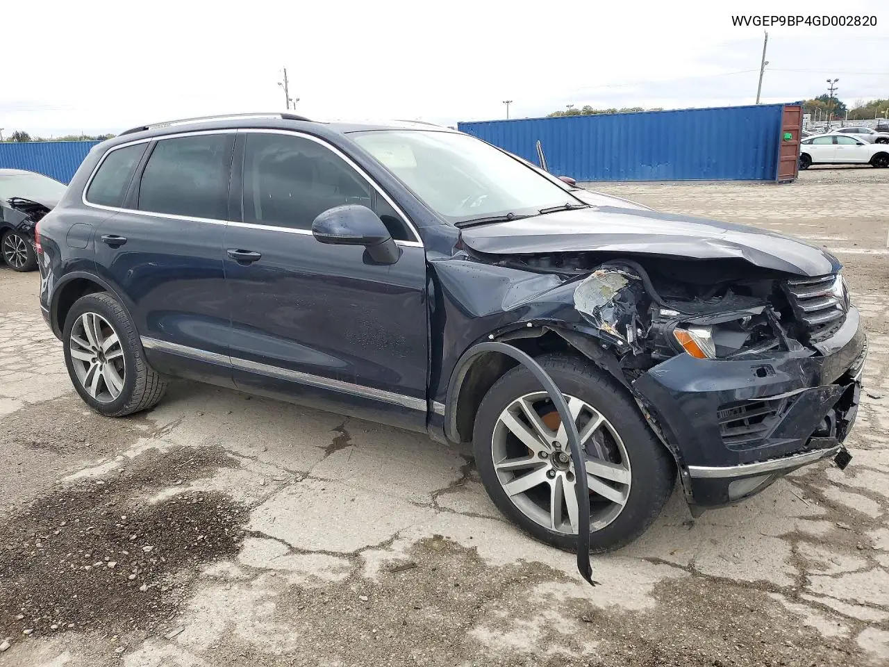 2016 VOLKSWAGEN TOUAREG VIN WVGEP9BP4GD002820 — фото 4