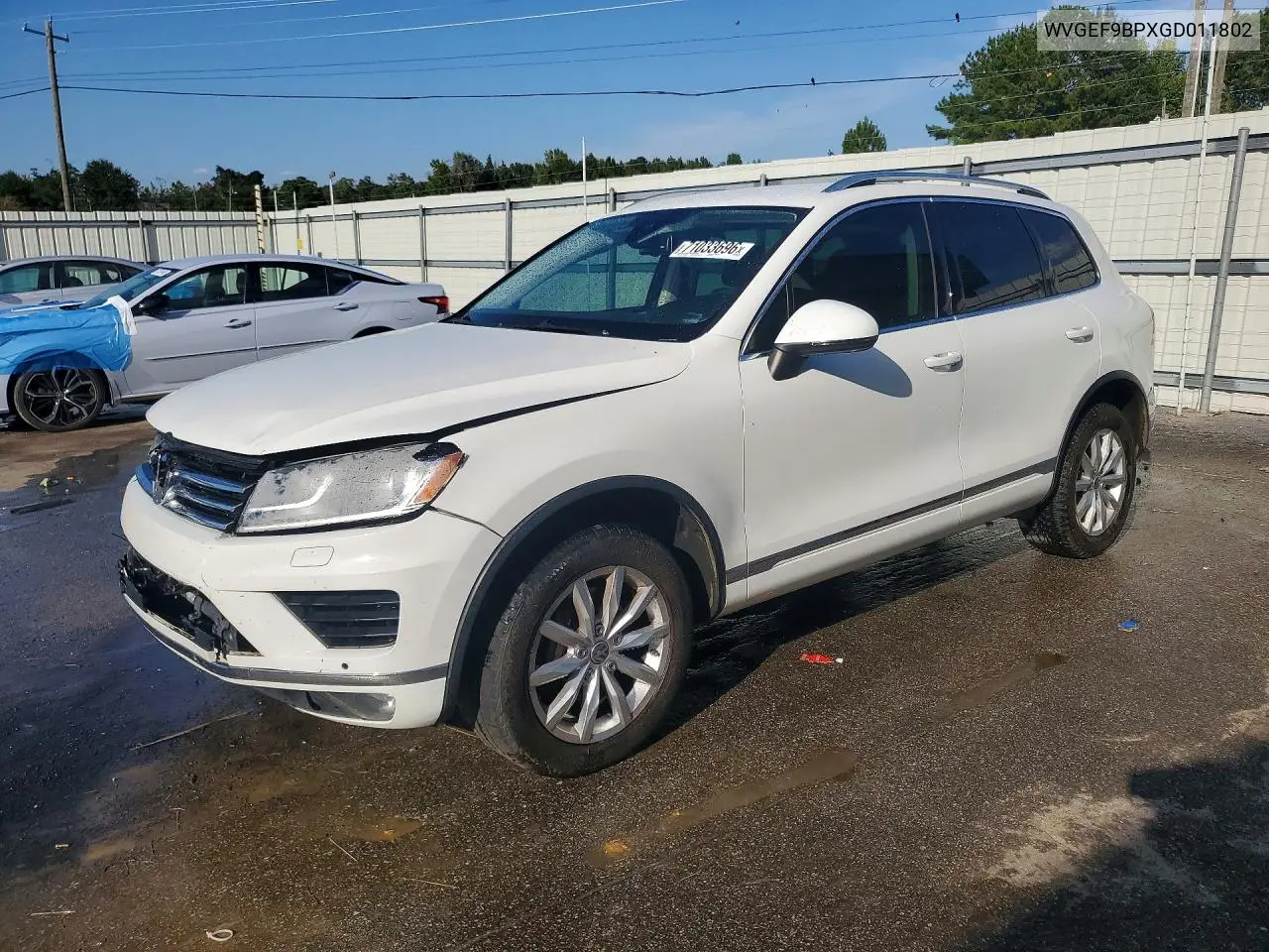 VOLKSWAGEN TOUAREG 2016, VIN WVGEF9BPXGD011802