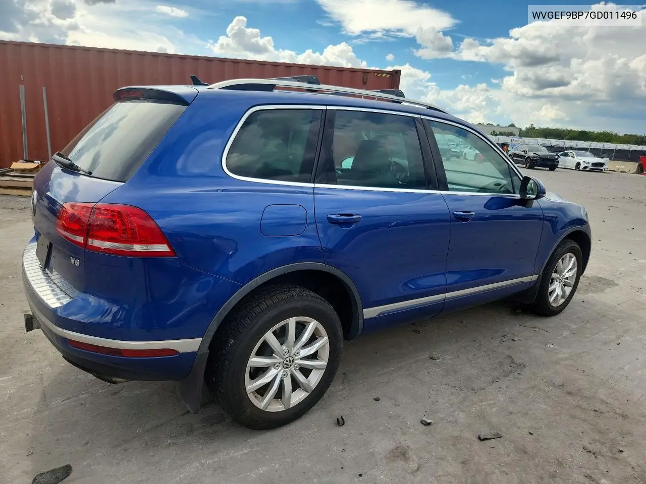 2016 VOLKSWAGEN TOUAREG VIN WVGEF9BP7GD011496 — фото 3