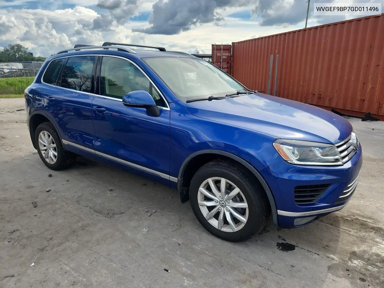 2016 VOLKSWAGEN TOUAREG VIN WVGEF9BP7GD011496 — фото 4