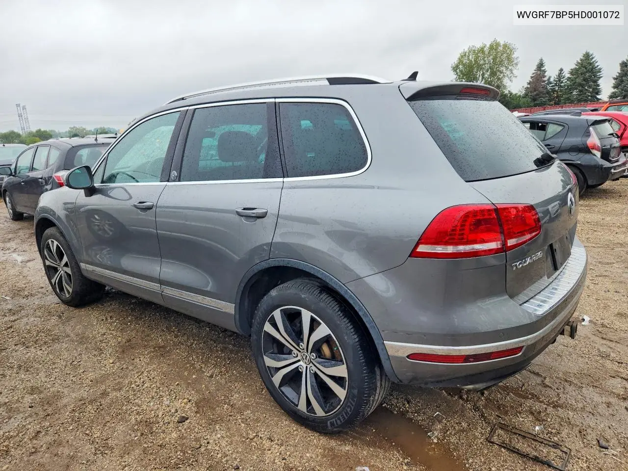 2017 VOLKSWAGEN TOUAREG VIN WVGRF7BP5HD001072 — фото 2