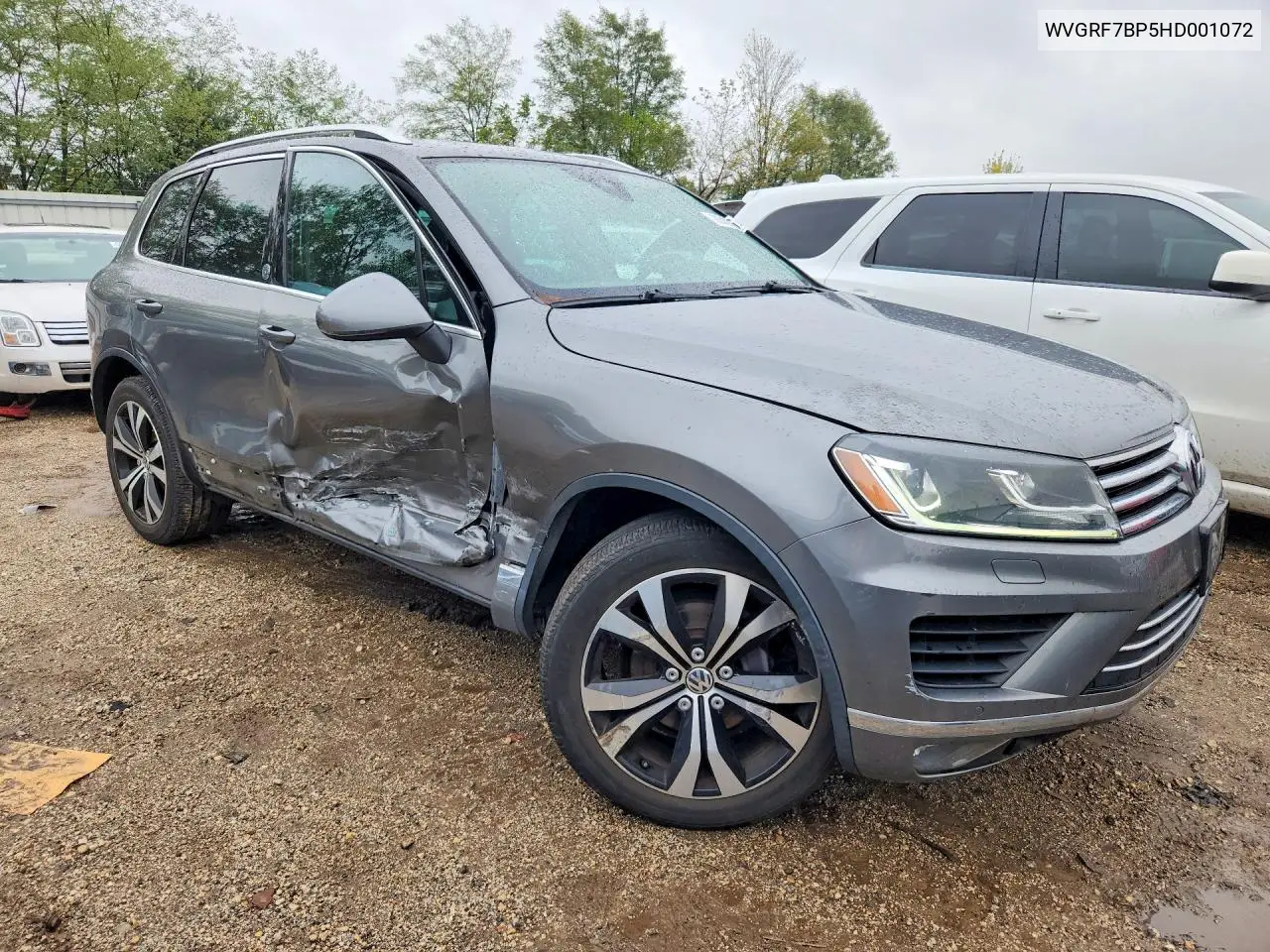 2017 VOLKSWAGEN TOUAREG VIN WVGRF7BP5HD001072 — фото 4