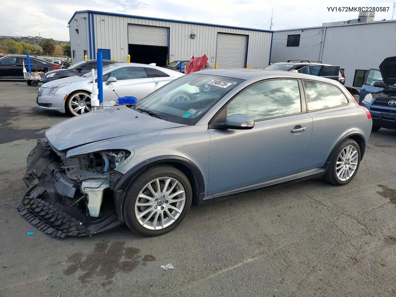 VOLVO C30 2012, VIN YV1672MK8C2280587