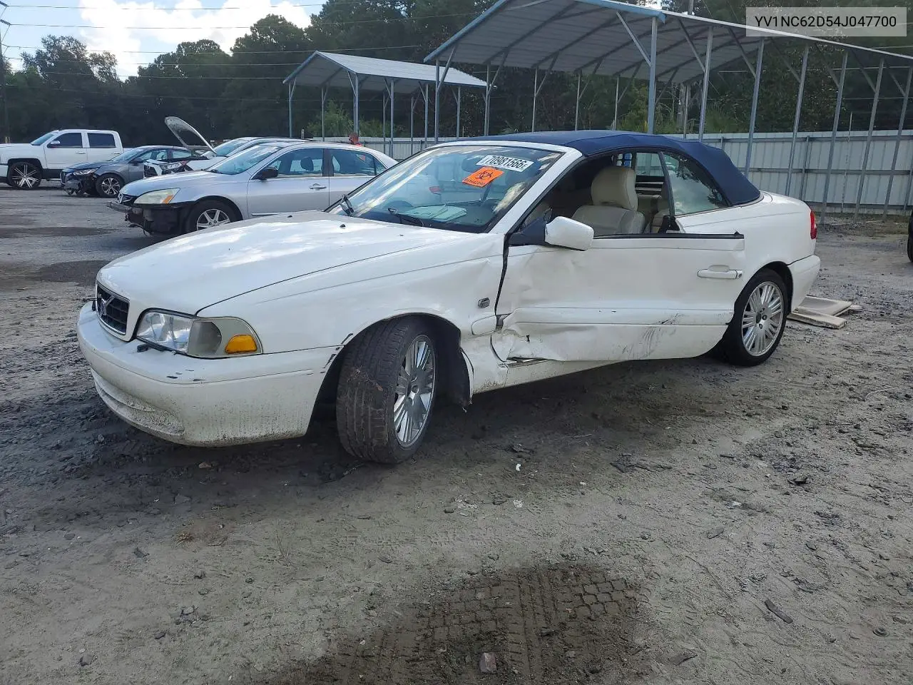 VOLVO C70 2004, VIN YV1NC62D54J047700