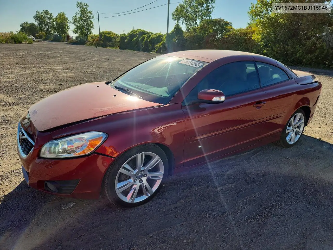 VOLVO C70 2011, VIN YV1672MC1BJ115946