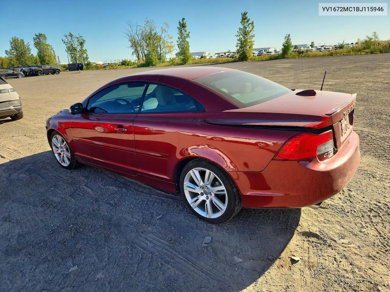 2011 VOLVO C70 VIN YV1672MC1BJ115946 — фото 2