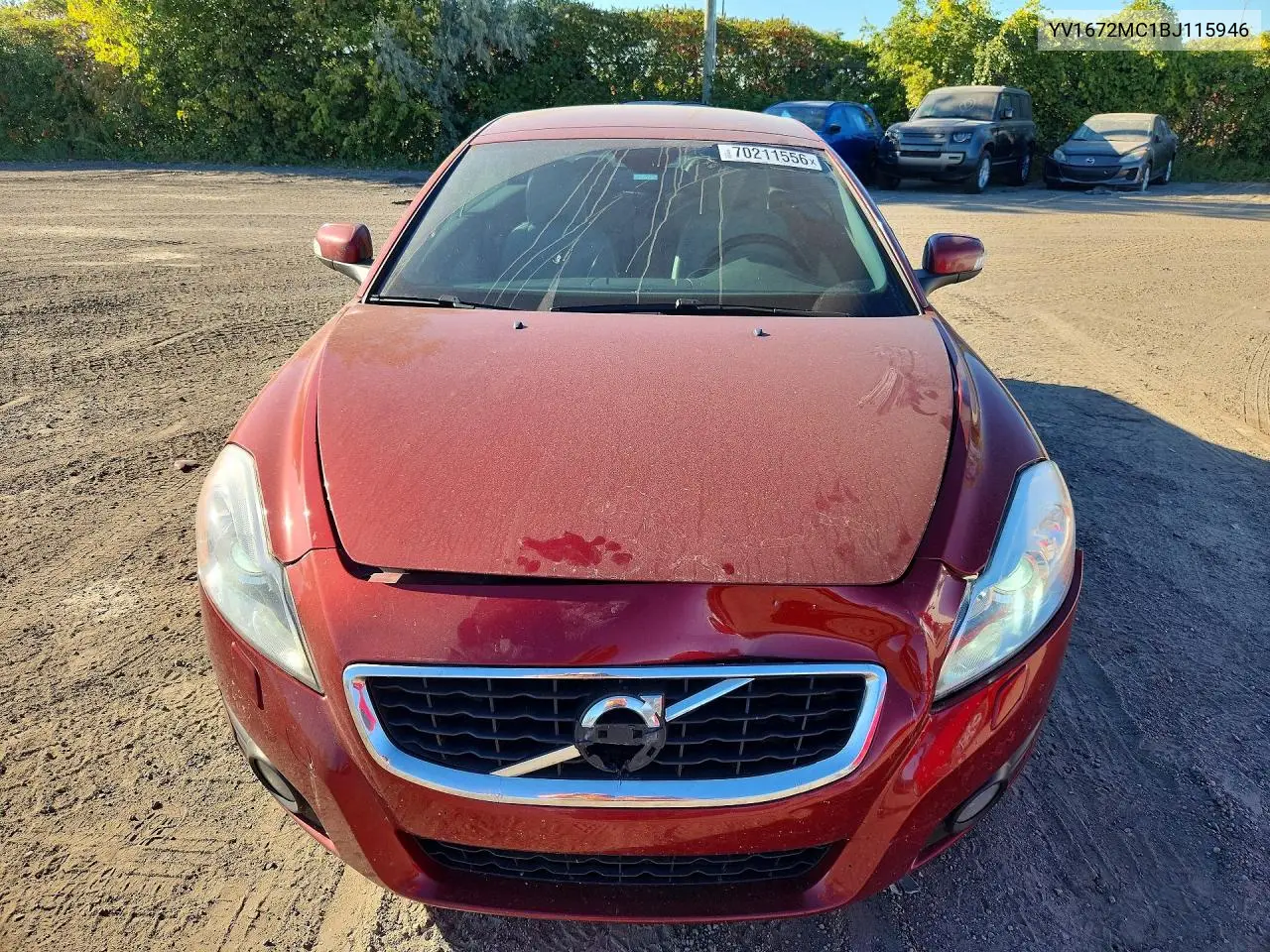 2011 VOLVO C70 VIN YV1672MC1BJ115946 — фото 5