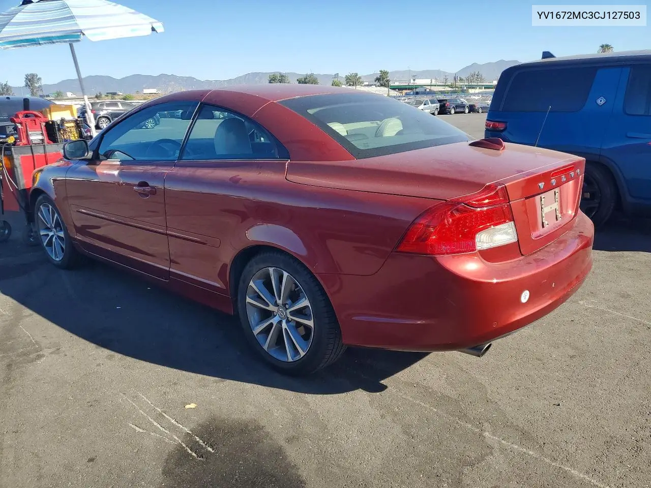 2012 VOLVO C70 VIN YV1672MC3CJ127503 — фото 3