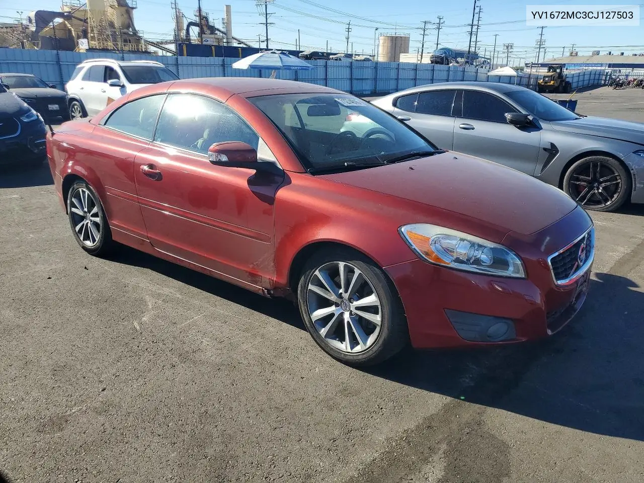 VOLVO C70 2012, VIN YV1672MC3CJ127503