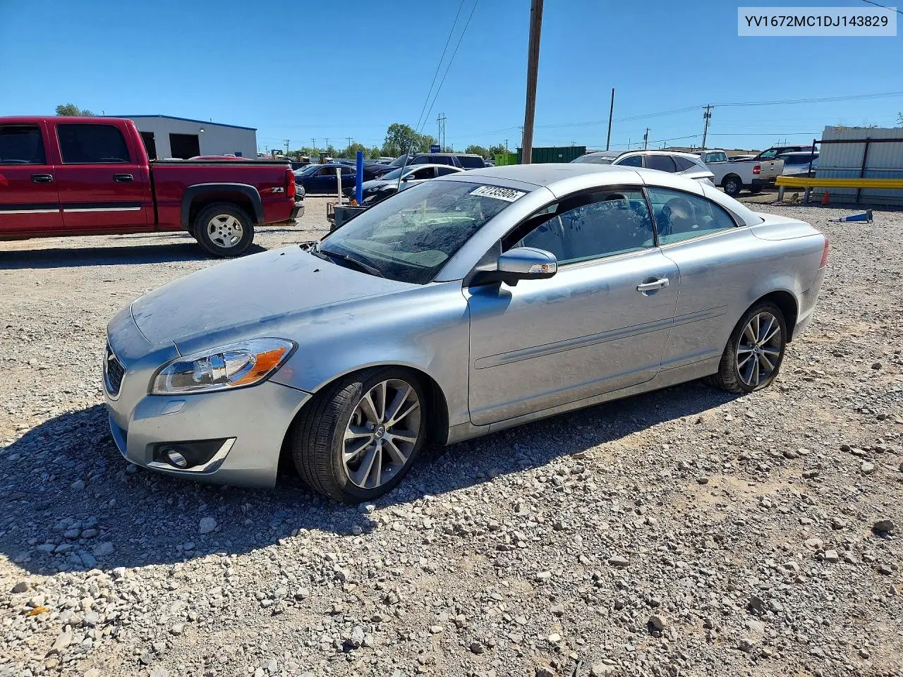 VOLVO C70 2013, VIN YV1672MC1DJ143829