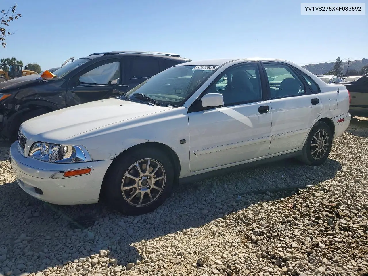 VOLVO S40 2004, VIN YV1VS275X4F083592