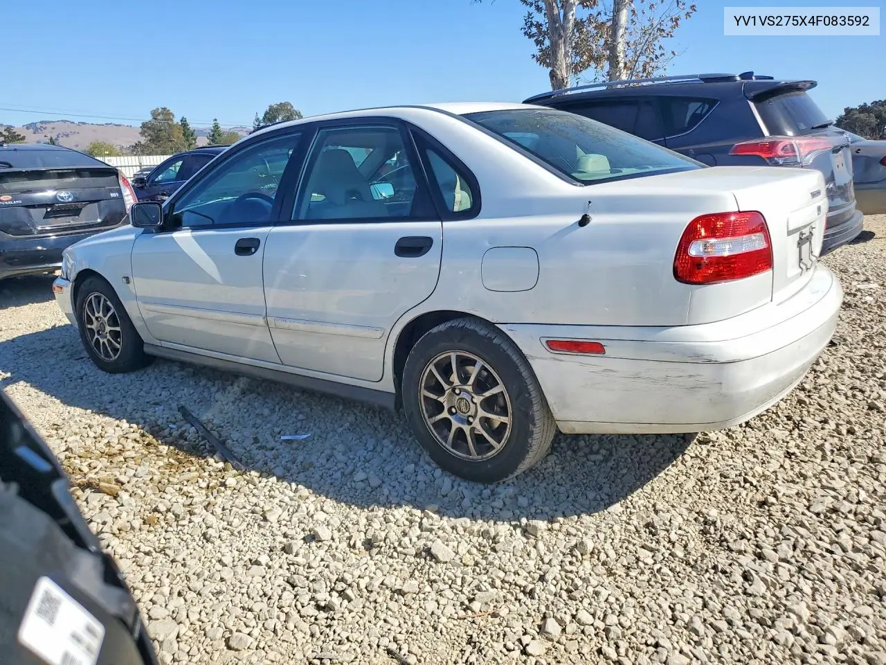 2004 VOLVO S40 VIN YV1VS275X4F083592 — фото 2