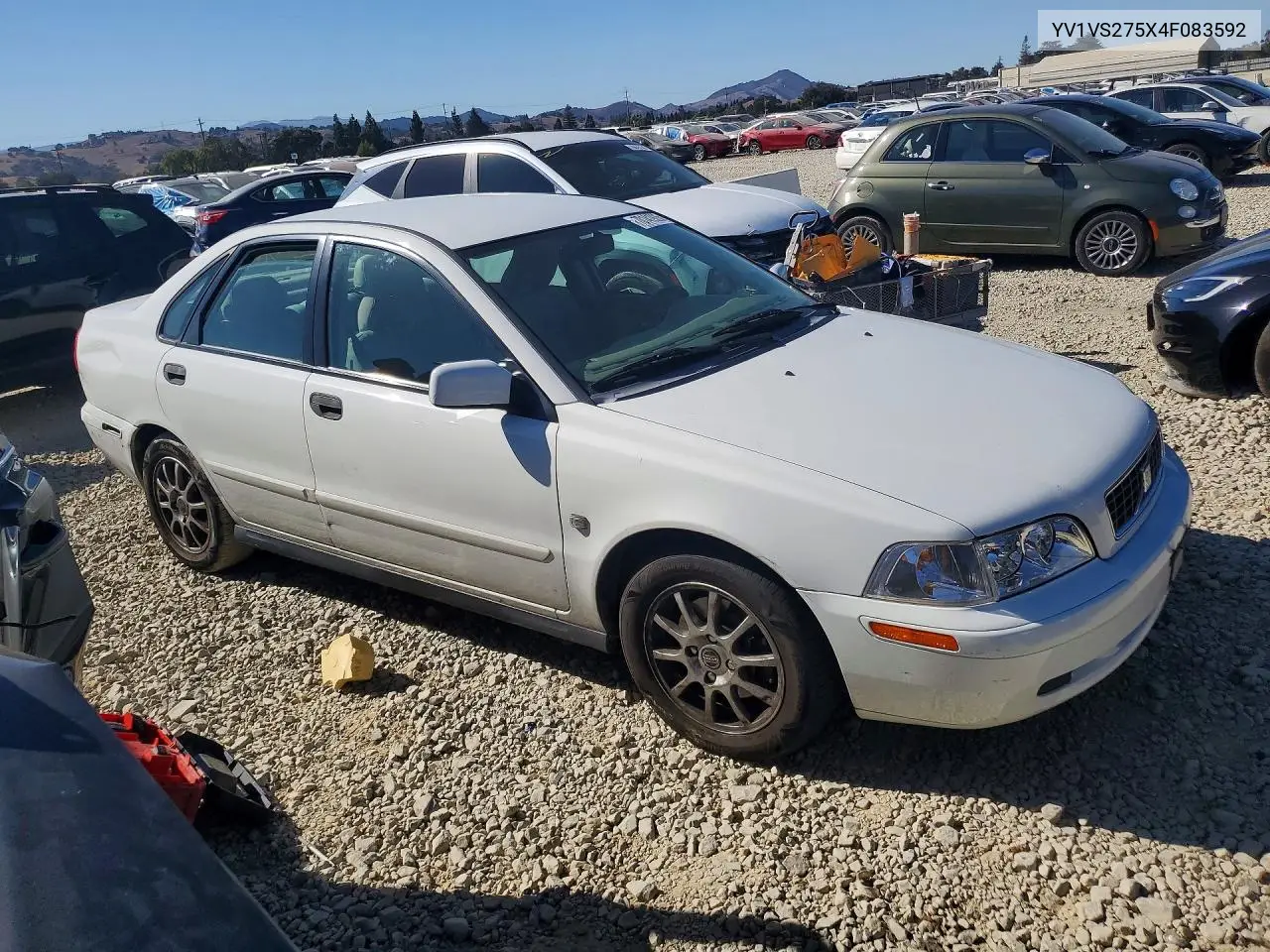 2004 VOLVO S40 VIN YV1VS275X4F083592 — фото 4