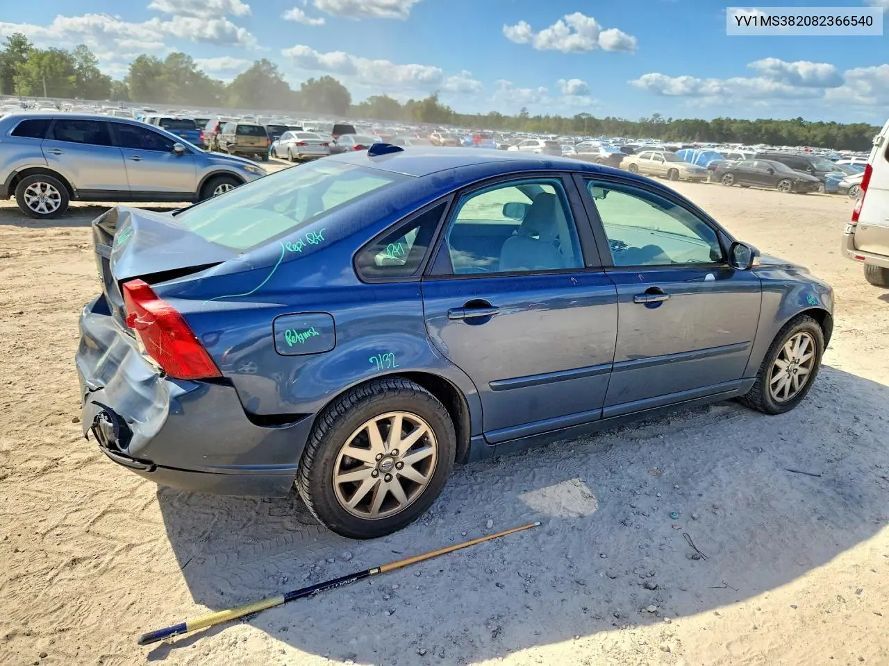 2008 VOLVO S40 VIN YV1MS382082366540 — фото 3