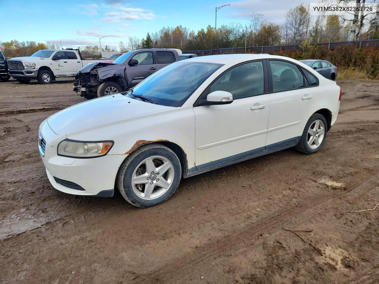 VOLVO S40 2008, VIN YV1MS382X82363726