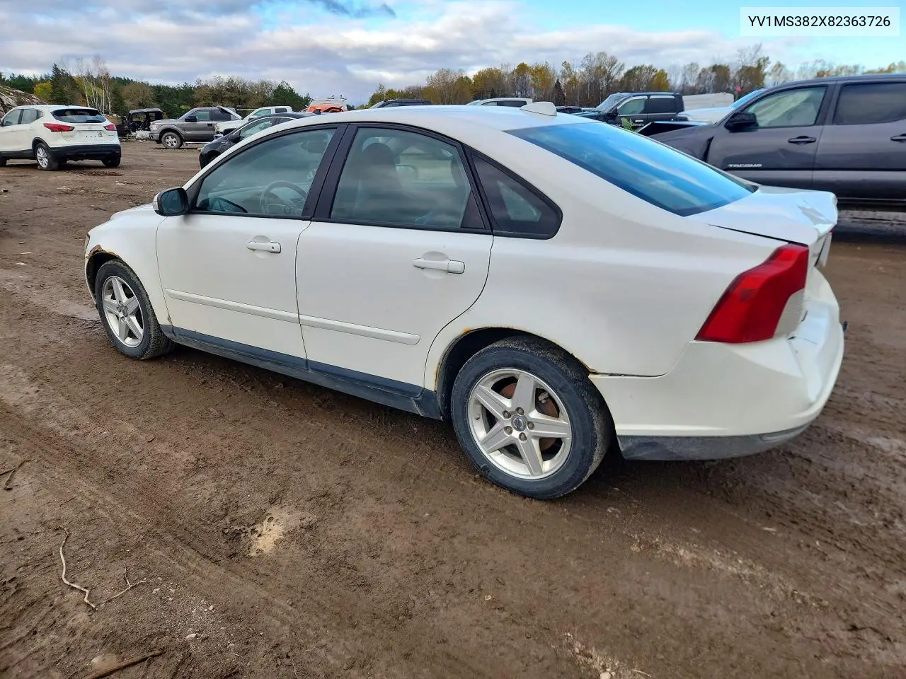 2008 VOLVO S40 VIN YV1MS382X82363726 — фото 2