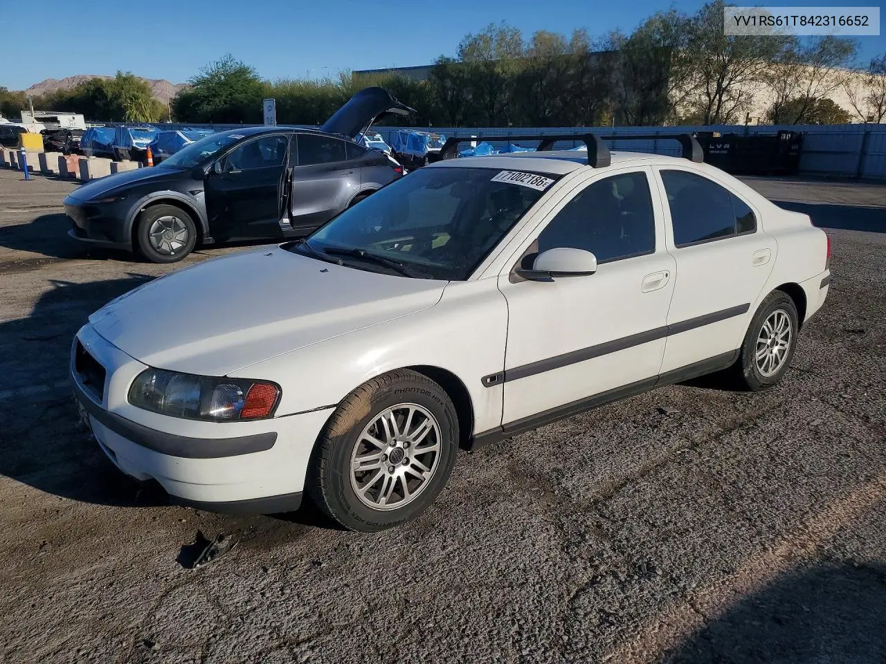 VOLVO S60 2004, VIN YV1RS61T842316652
