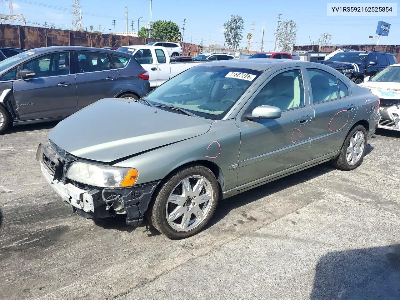 VOLVO S60 2006, VIN YV1RS592162525854