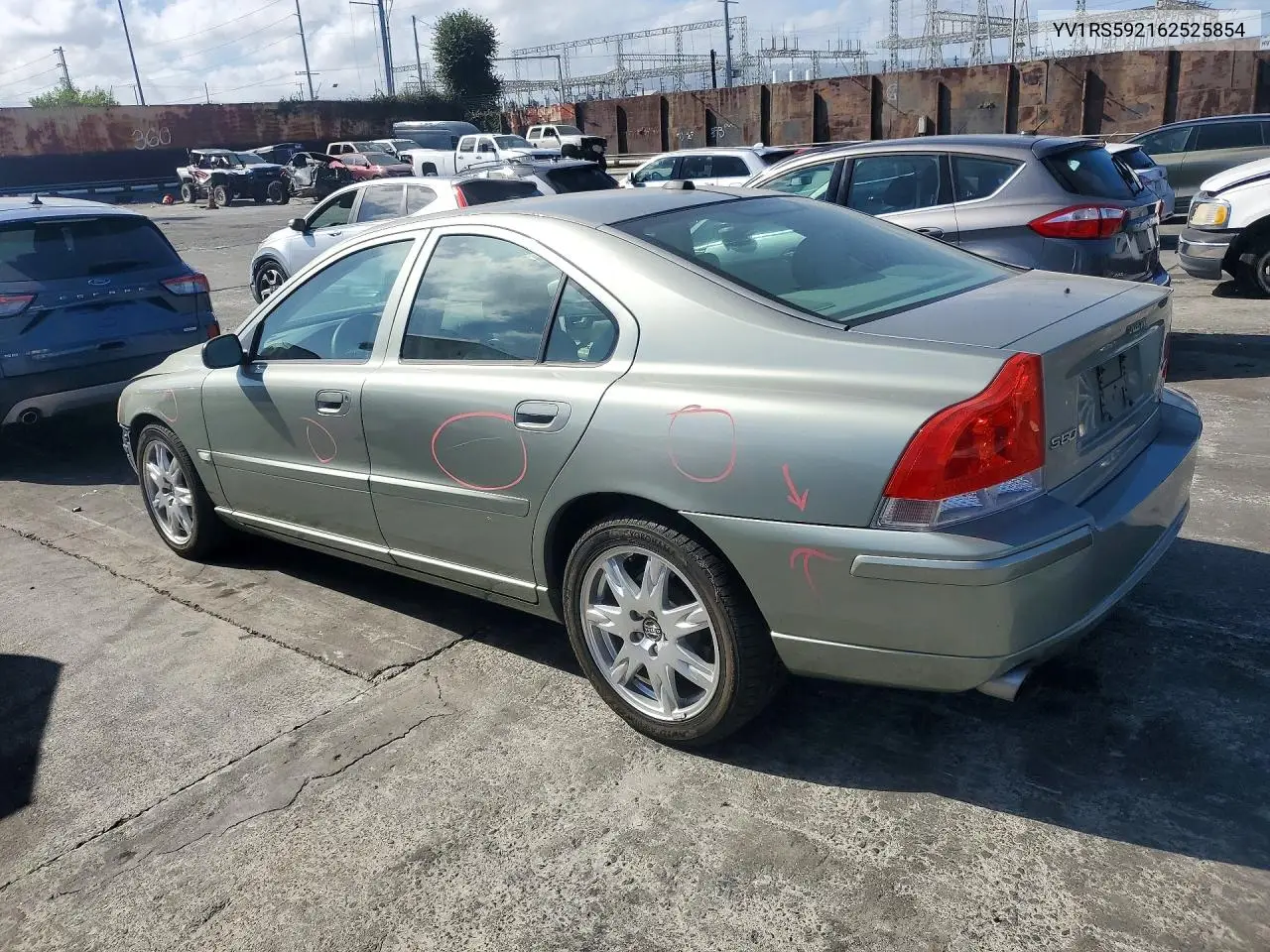 2006 VOLVO S60 VIN YV1RS592162525854 — фото 2