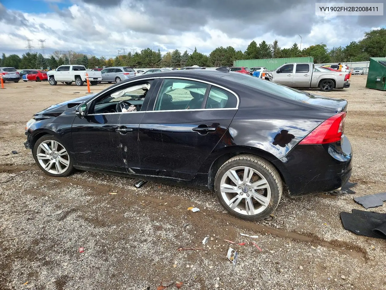 2011 VOLVO S60 VIN YV1902FH2B2008411 — фото 2