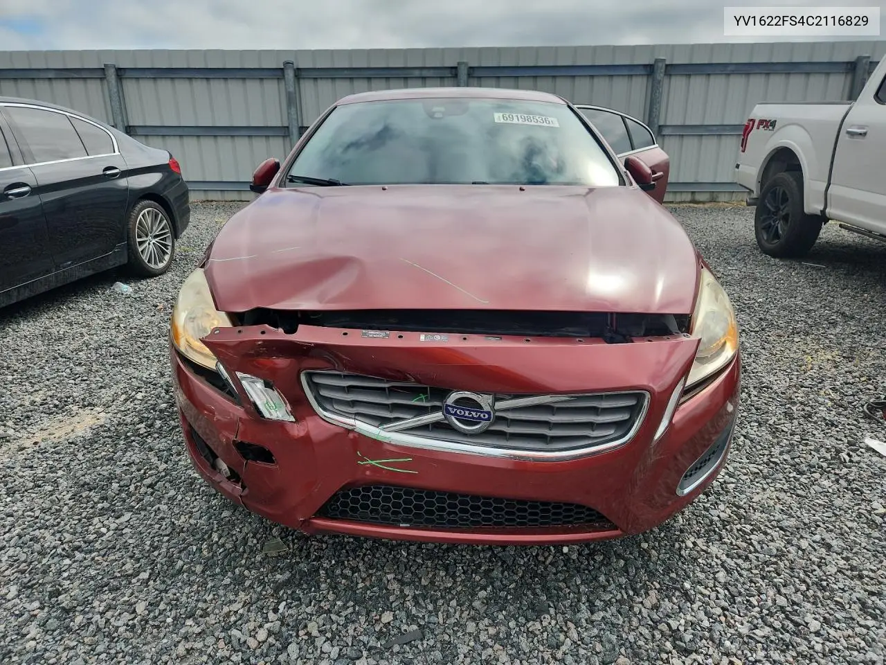 2012 VOLVO S60 VIN YV1622FS4C2116829 — фото 5