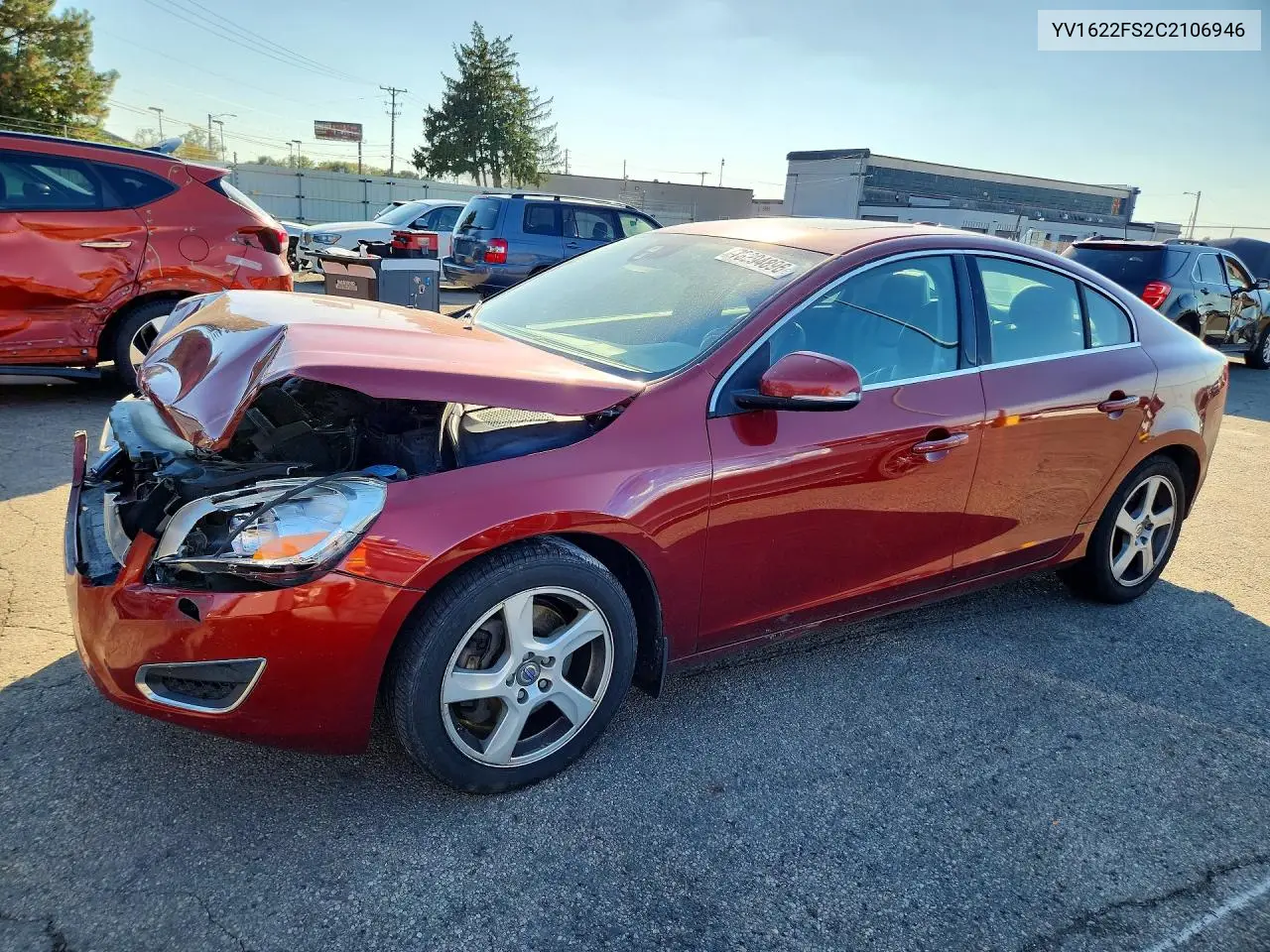 VOLVO S60 2012, VIN YV1622FS2C2106946