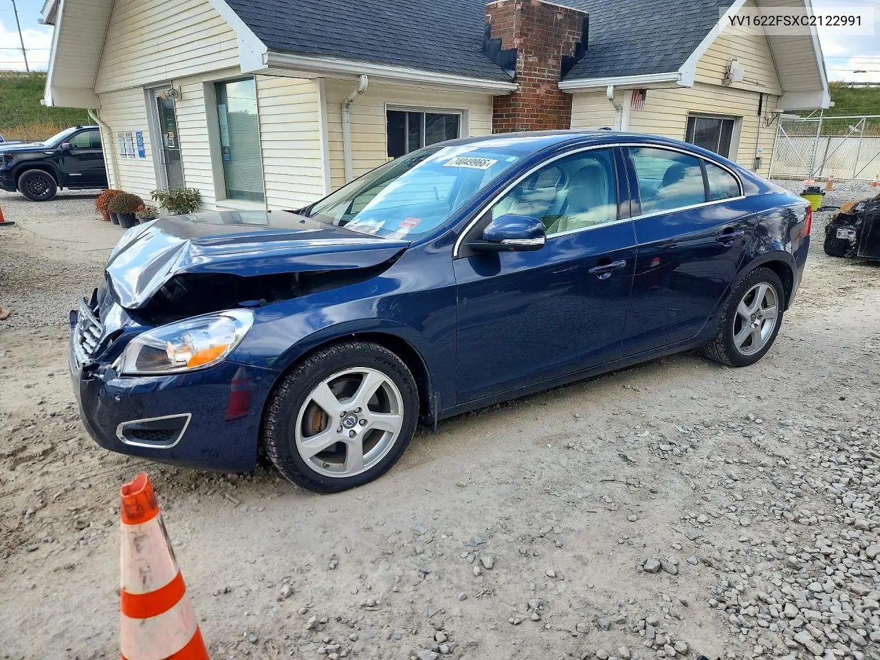 VOLVO S60 2012, VIN YV1622FSXC2122991