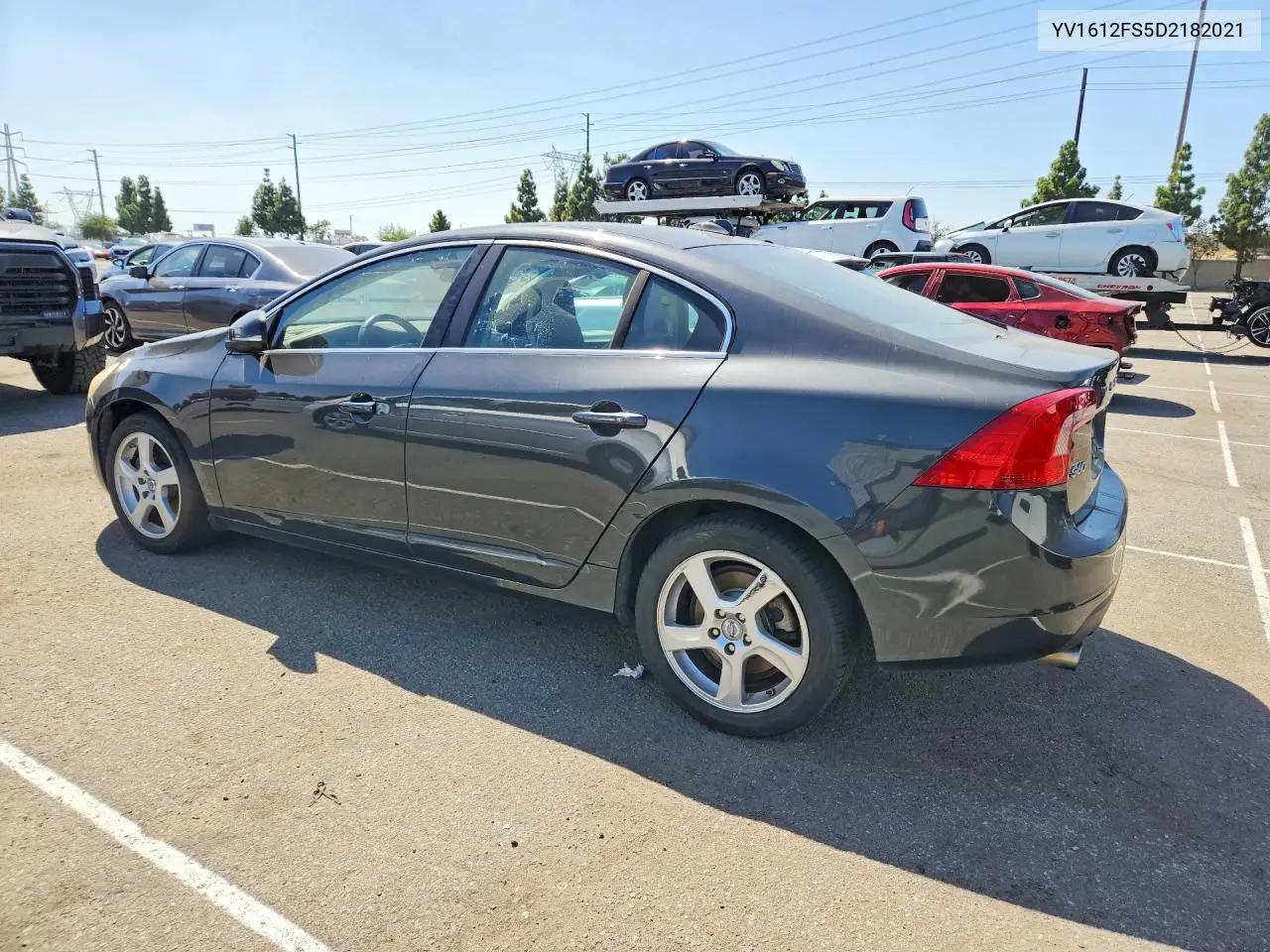 2013 VOLVO S60 VIN YV1612FS5D2182021 — фото 2