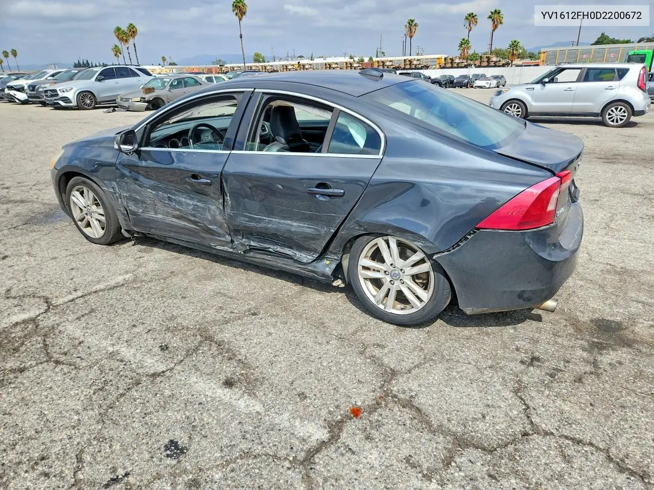 2013 VOLVO S60 VIN YV1612FH0D2200672 — фото 2