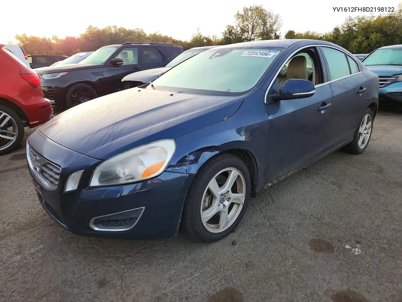 VOLVO S60 2013, VIN YV1612FH8D2198122