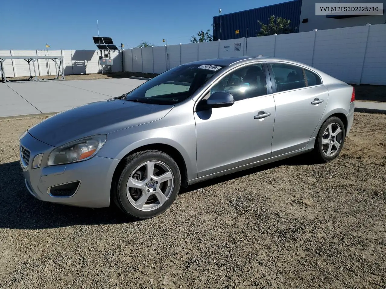 VOLVO S60 2013, VIN YV1612FS3D2225710